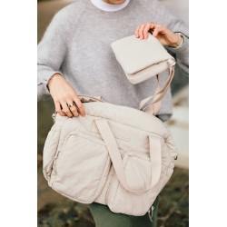 Childhome Torba do wózka + mała torebka Mellow Beige