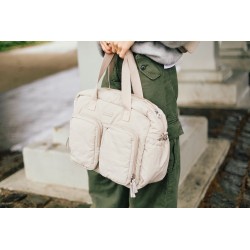 Childhome Torba do wózka + mała torebka Mellow Beige