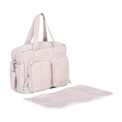 Childhome Torba do wózka + mała torebka Mellow Beige