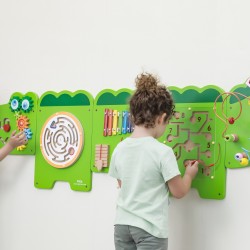 VIGA Tablica Sensoryczna Manipulacyjna Krokodyl Certyfikat FSC Montessori