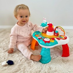 WOOPIE BABY Stolik Edukacyjny Interaktywny 2w1 Pianinko Dźwięki