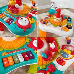 WOOPIE BABY Stolik Edukacyjny Interaktywny 2w1 Pianinko Dźwięki