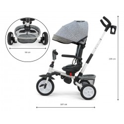 Milly Mally Rowerek Trójkołowy 6w1 Stanley Rubber Grey