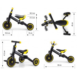 Milly Mally Rowerek 3w1 Optimus Black