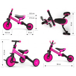 Milly Mally Rowerek 3w1 Optimus Pink