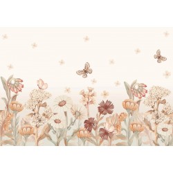 Tapeta dla dzieci kwiaty boho – małe