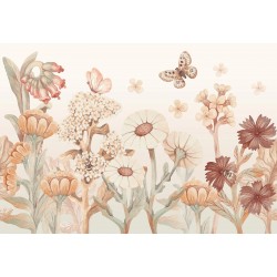 Tapeta dla dzieci kwiaty boho – duże