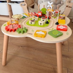 VIGA PolarB Stół Stolik Edukacyjny Aktywności Piramidka Cymbałki Sensoryka Montessori