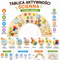 VIGA Tablica Manipulacyjna Ścienna Łuk Montessori