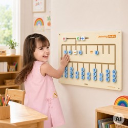 VIGA Tablica Sensoryczna do nauki liczenia Certyfikat FSC Montessori