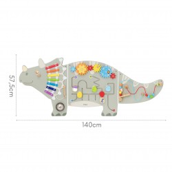 VIGA Ścienny Panel Aktywności Dinozaur Triceratops Tablica 18m+