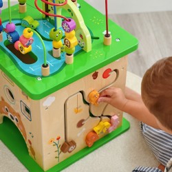 TOOKY TOY Kostka Edukacyjna Sorter Labirynt Przeplatanka Zwierzątka