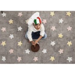 Dywan dziecięcy Tricolor Star Gris/Rosa