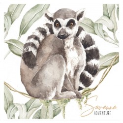 Naklejka Lemur z kolekcji Savanna Adventure