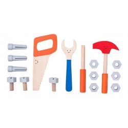 Skrzynia z narzędziami dla dzieci - warsztat nablatowy