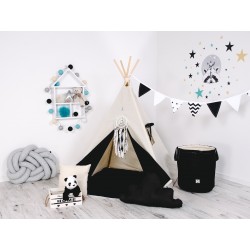 Namiot Tipi Grafitowa Elegancja z okienkiem i matą