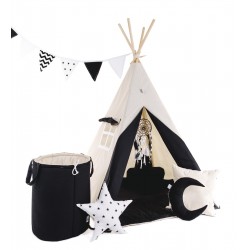 Namiot Tipi Grafitowa Elegancja z okienkiem i matą