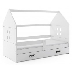 Łóżko Domek Białe 160x80 Domi