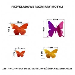 Naklejki Kolorowe Motyle DK207