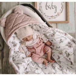 Kocyk do fotelika Bats - Sepia Rose