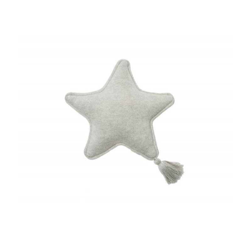 Poduszka z pomponem Twinkle Star Grey