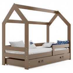 Łóżko Domek z materacem i szufladą 160x80