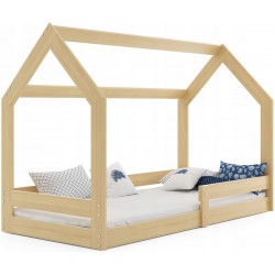 Łóżko Domek z materacem 160x80 Sosna