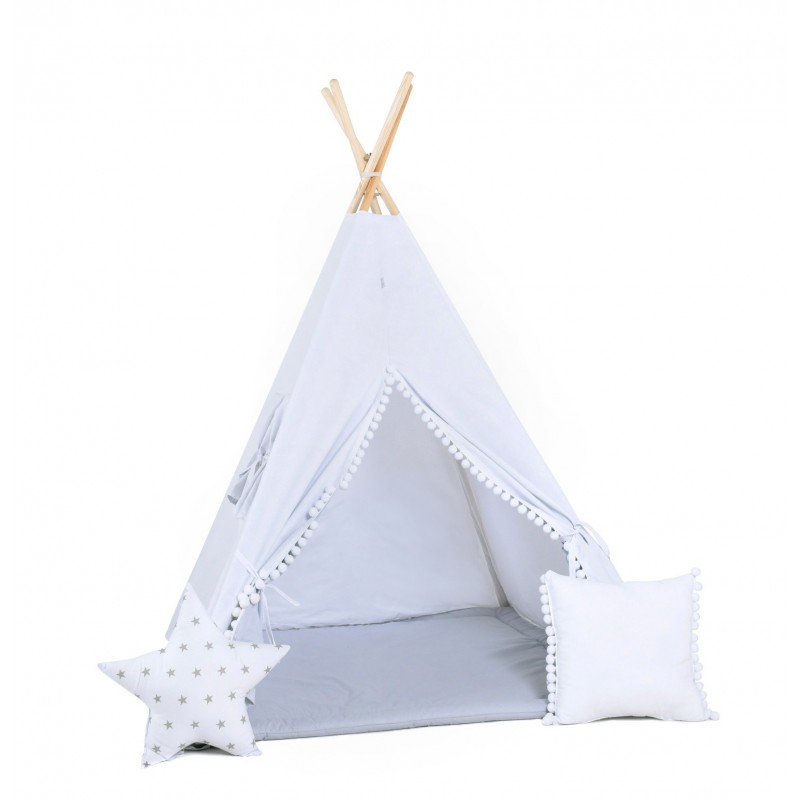 Namiot tipi Biały Aniołek z okienkiem i matą