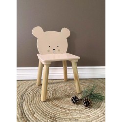 Drewniane Krzesełko dla dzieci MIŚ