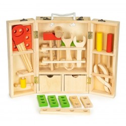 Warsztat dla Dzieci - Drewniana narzędzia w skrzyncę