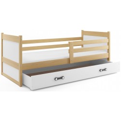 Łóżko dla dziecka Rico 190x80 z materacem Sosna