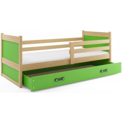 Łóżko dla dziecka Rico 190x80 z materacem Sosna
