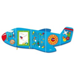 Tablica manipulacyjna dla dzieci Samolot - Panel Ścienny Duży