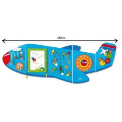 Tablica manipulacyjna dla dzieci Samolot - Panel Ścienny Duży