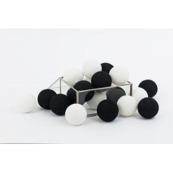 Cotton Balls - Świecące kule - Black & White