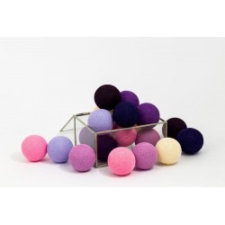 Cotton Balls - Świecące kule - Dark Berry