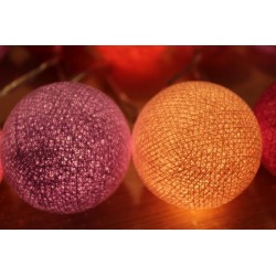 Cotton Balls - Świecące kule - Light Berry