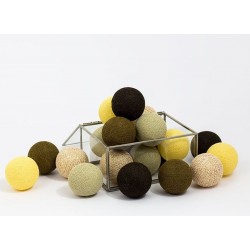 Cotton Balls - Świecące kule - XMas Brown