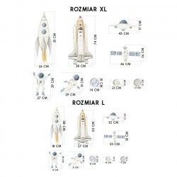 Naklejki Rakiety i Astronauci DK412