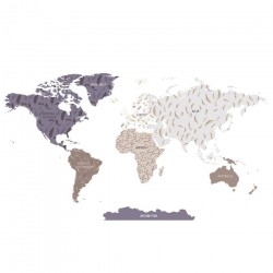 Mapa Świata DK332 - Naklejka na ścianę