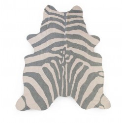 Bawełniany Dywan Dziecięcy - Zebra Szara
