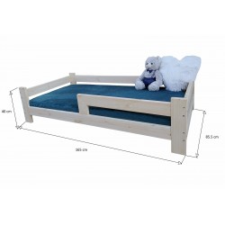 Łóżko dziecięce 160x80 + stelaż + barierka