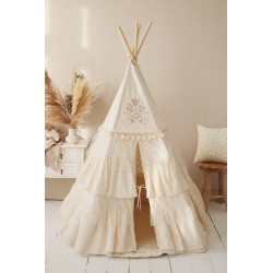 Namiot Tipi z falbanami Boho