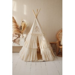 Namiot Tipi z falbanami Boho