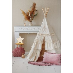 Namiot Tipi z falbanami Boho