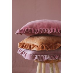 Poduszka Muszla Soft Velvet - Dirty Pink