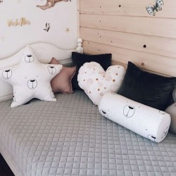 Narzuta na łóżko dziecięce Posh Velvet - pikowana CZERWONA