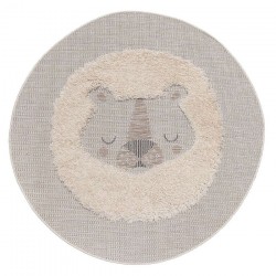 Okrągły dywan dziecięcy - Sleepy Lion
