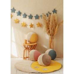 Poduszka dekoracyjna dla dziecka Księżyc żółty