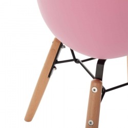 Krzesełko dziecięce z oparciem Monte candy pink
